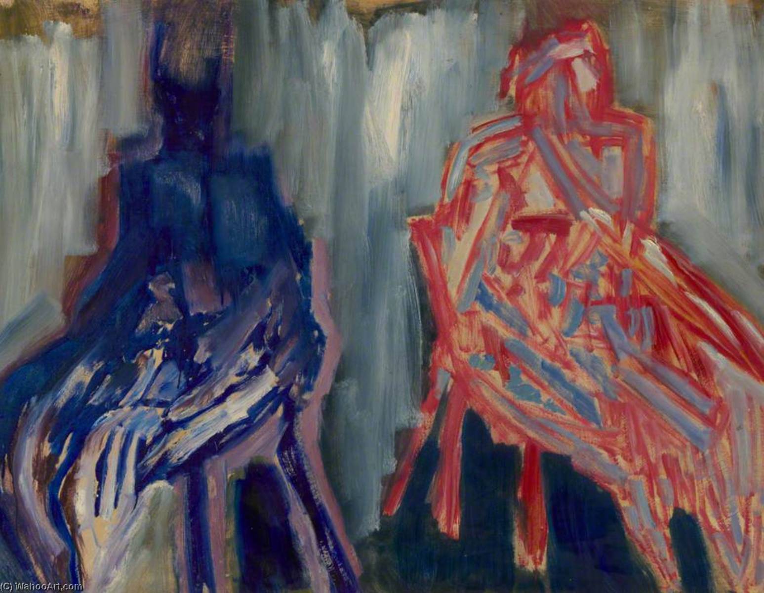 Two Seated Figures — Cliff Holden
