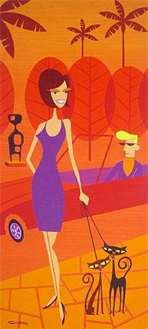 Carolwood Driveaway 11 Am — Josh Agle (shag)