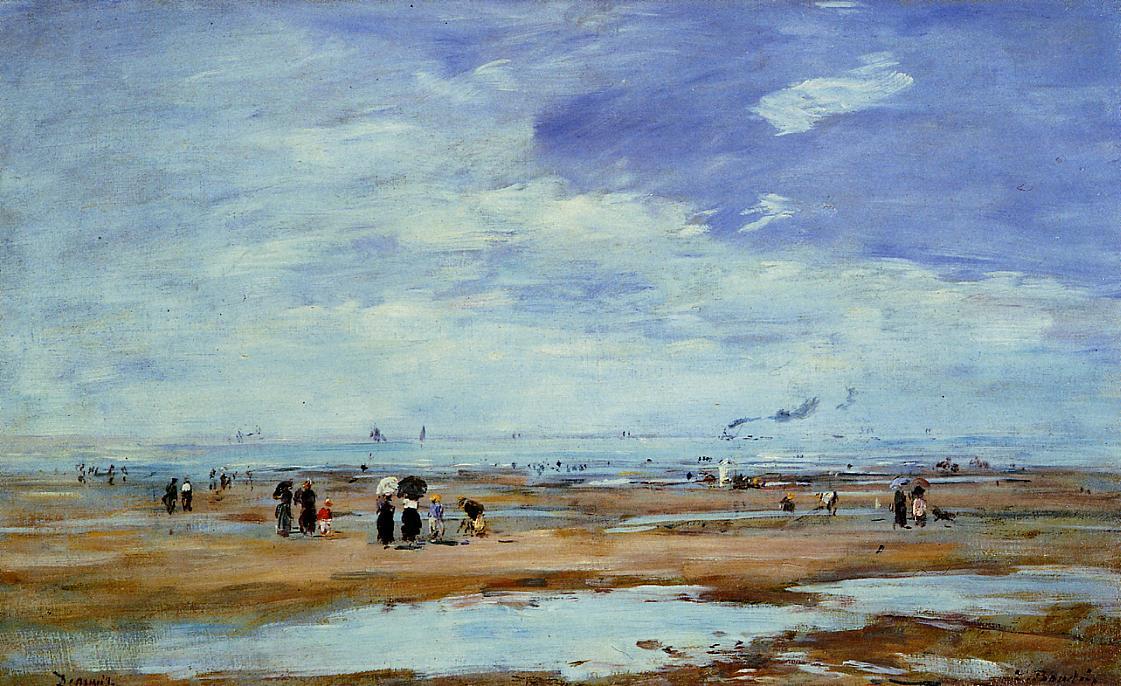 Deauville, The Beach, Low Tide — Eugène Louis Boudin