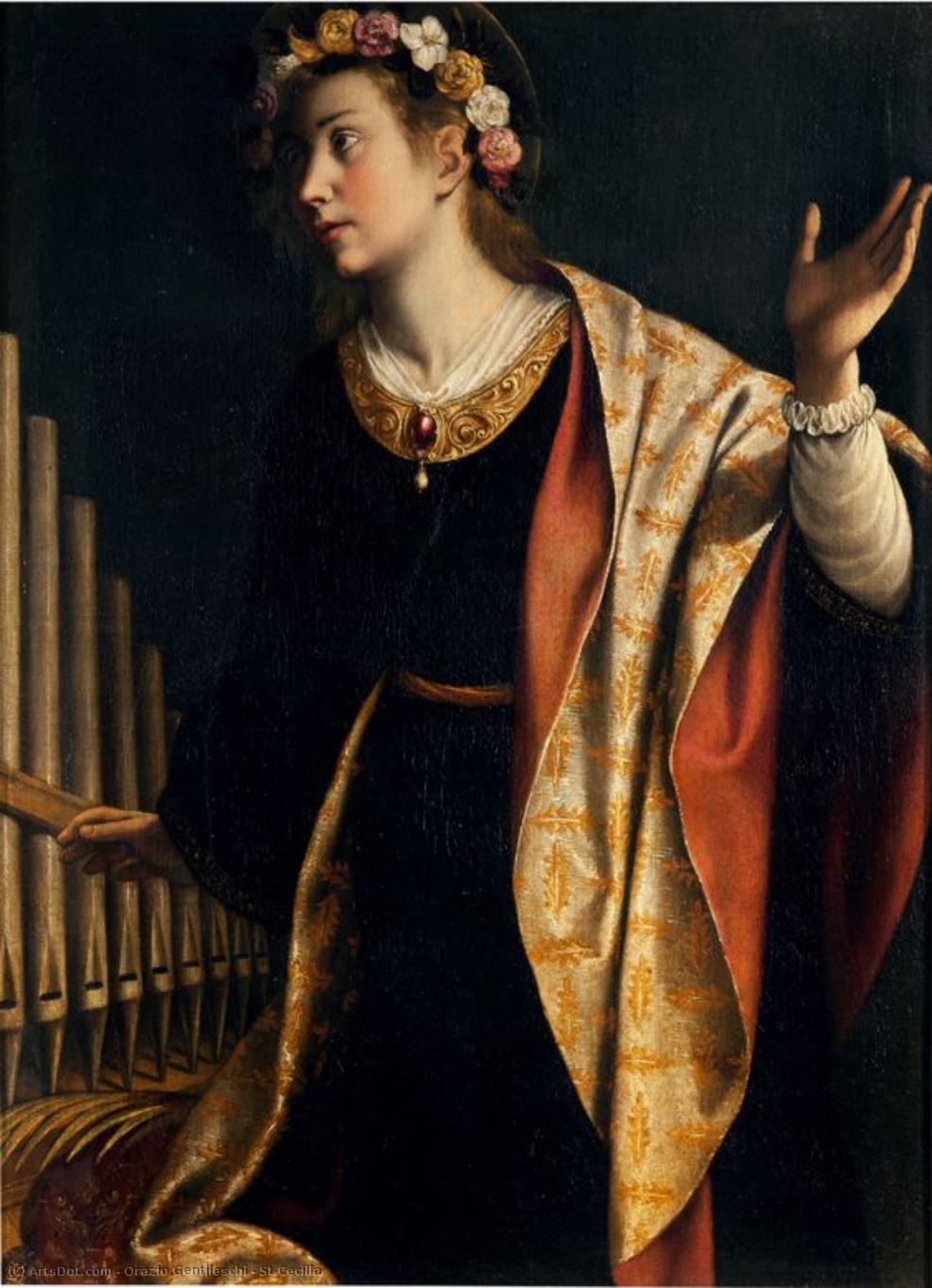 St Cecilia — Orazio Gentileschi