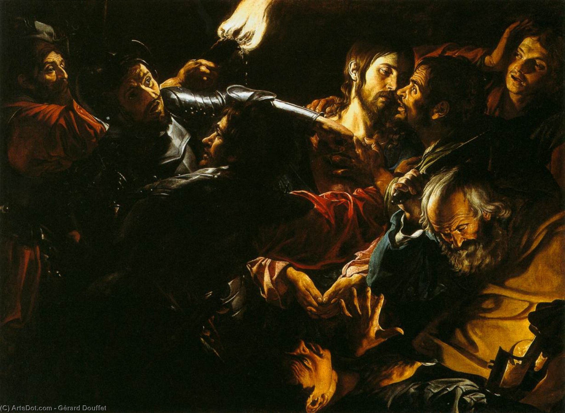 Taking Of Christ With The Malchus Episode — Gérard Douffet