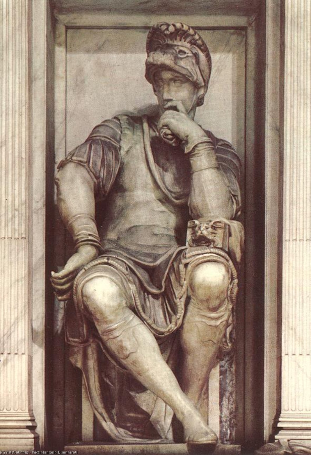 Tomb Of Lorenzo De Medici (detail) — Michelangelo Buonarroti