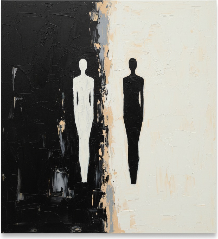 Monolithic Shadows In Eternal Contrast: A Singular Study Of Light And Void — Laurent Fabre