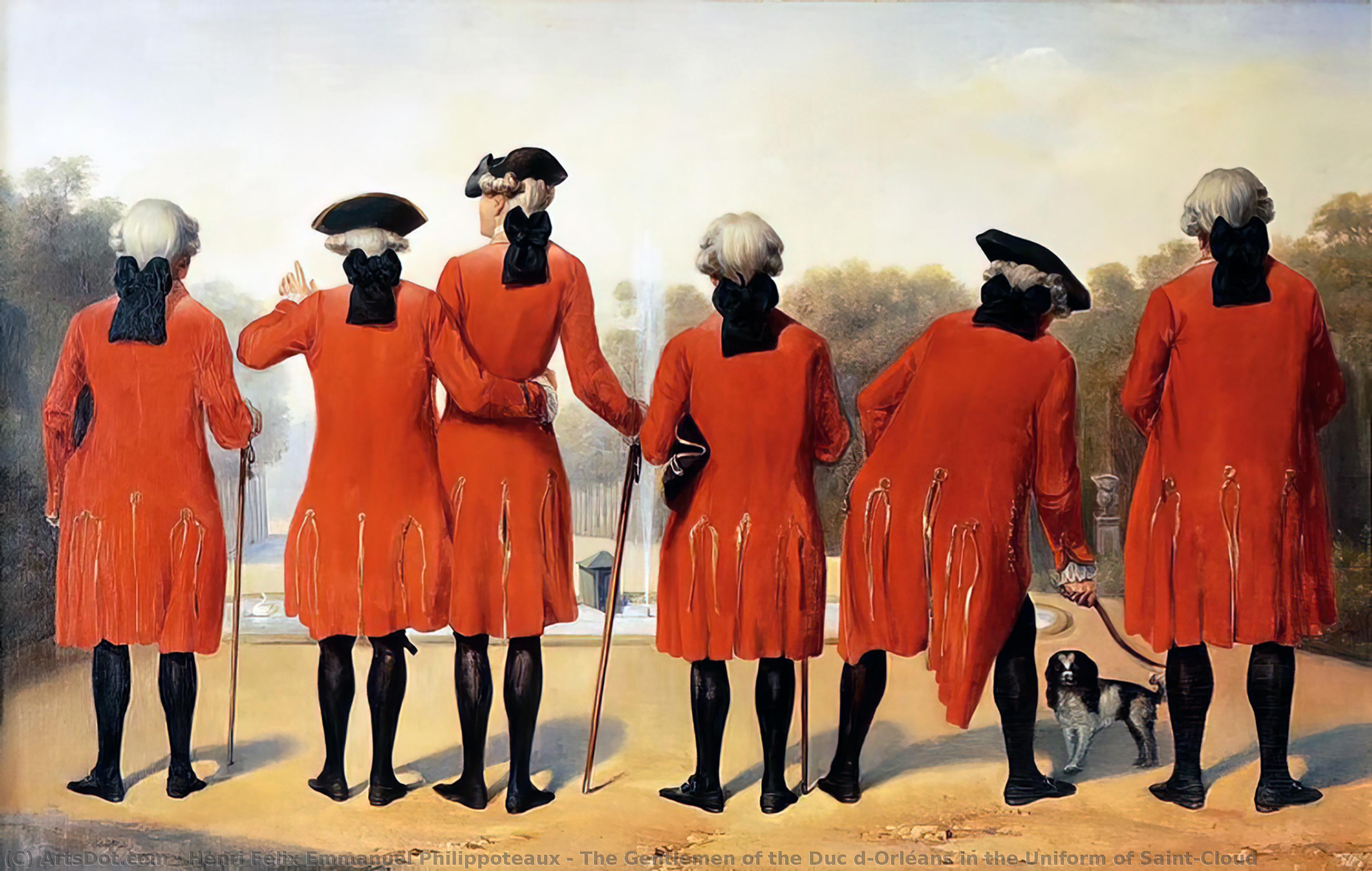 The Gentlemen Of The Duc D’orléans In The Uniform Of Saint-cloud — Henri Félix Emmanuel Philippoteaux