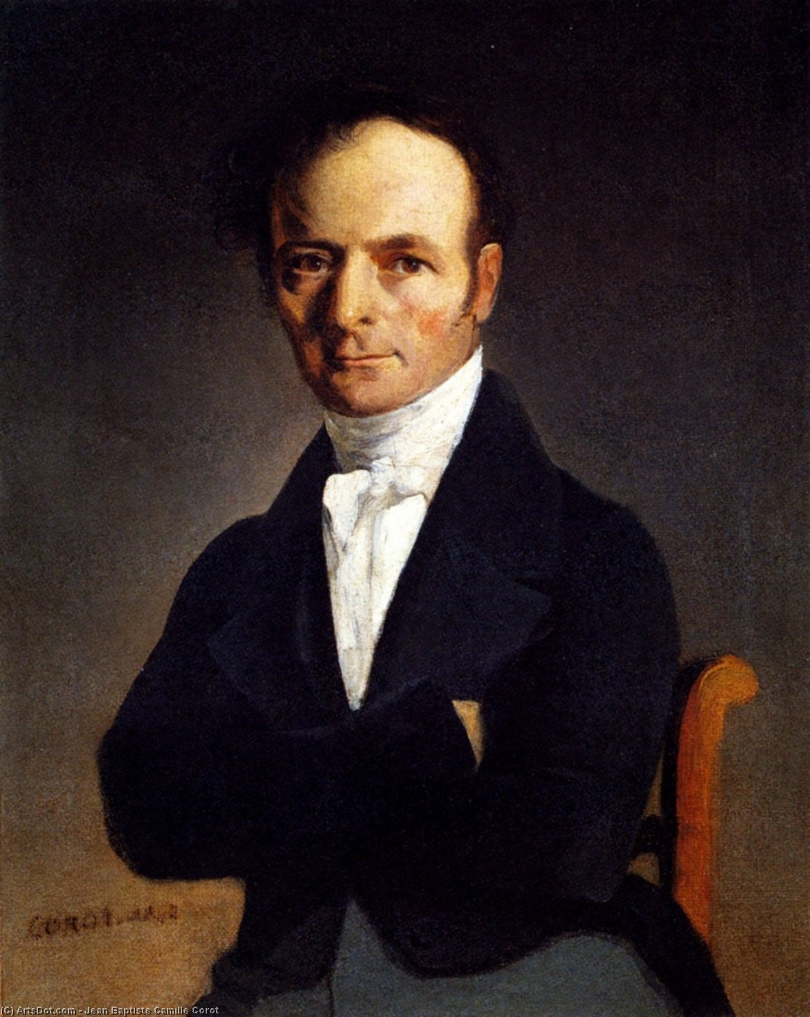 Portrait Of A Man — Jean-baptiste-camille Corot