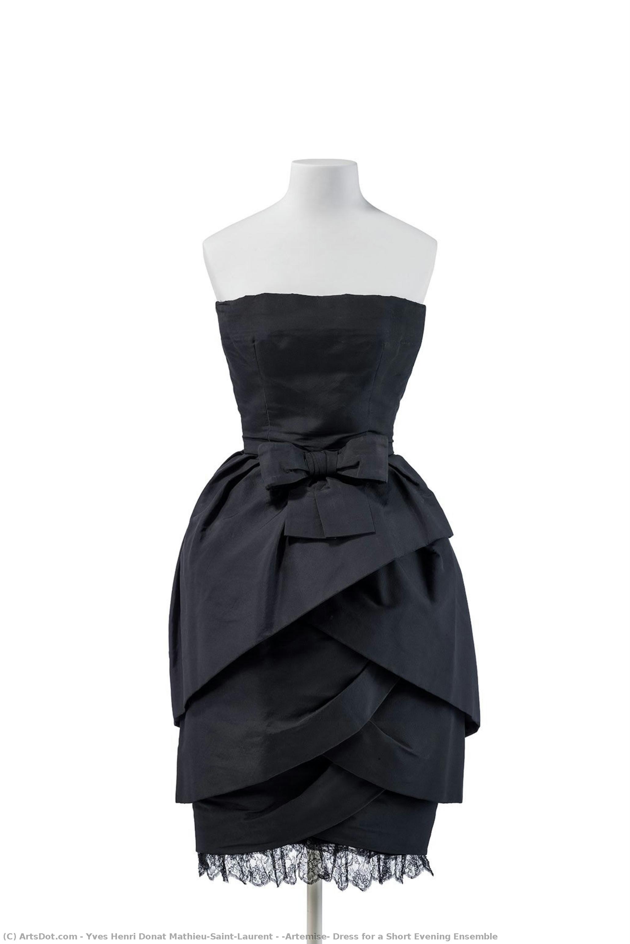 “artemise” Dress For A Short Evening Ensemble — Yves Saint Laurent
