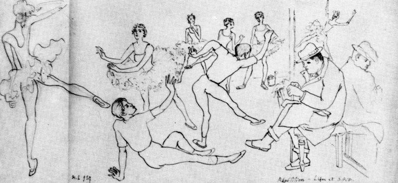 Ballet Rehearsal — Mikhail Fiodorovich Larionov