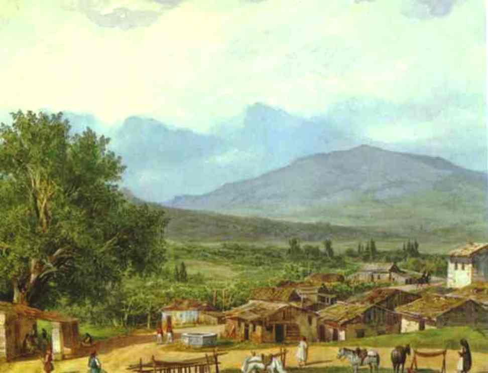 Village Of San Rocco Near The Town Of Corfu — Karl Brjullow