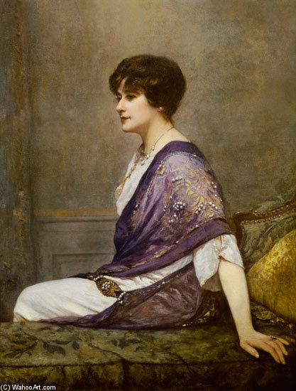 Portrait Of The Couturier Madame Paquin — Henri Gervex
