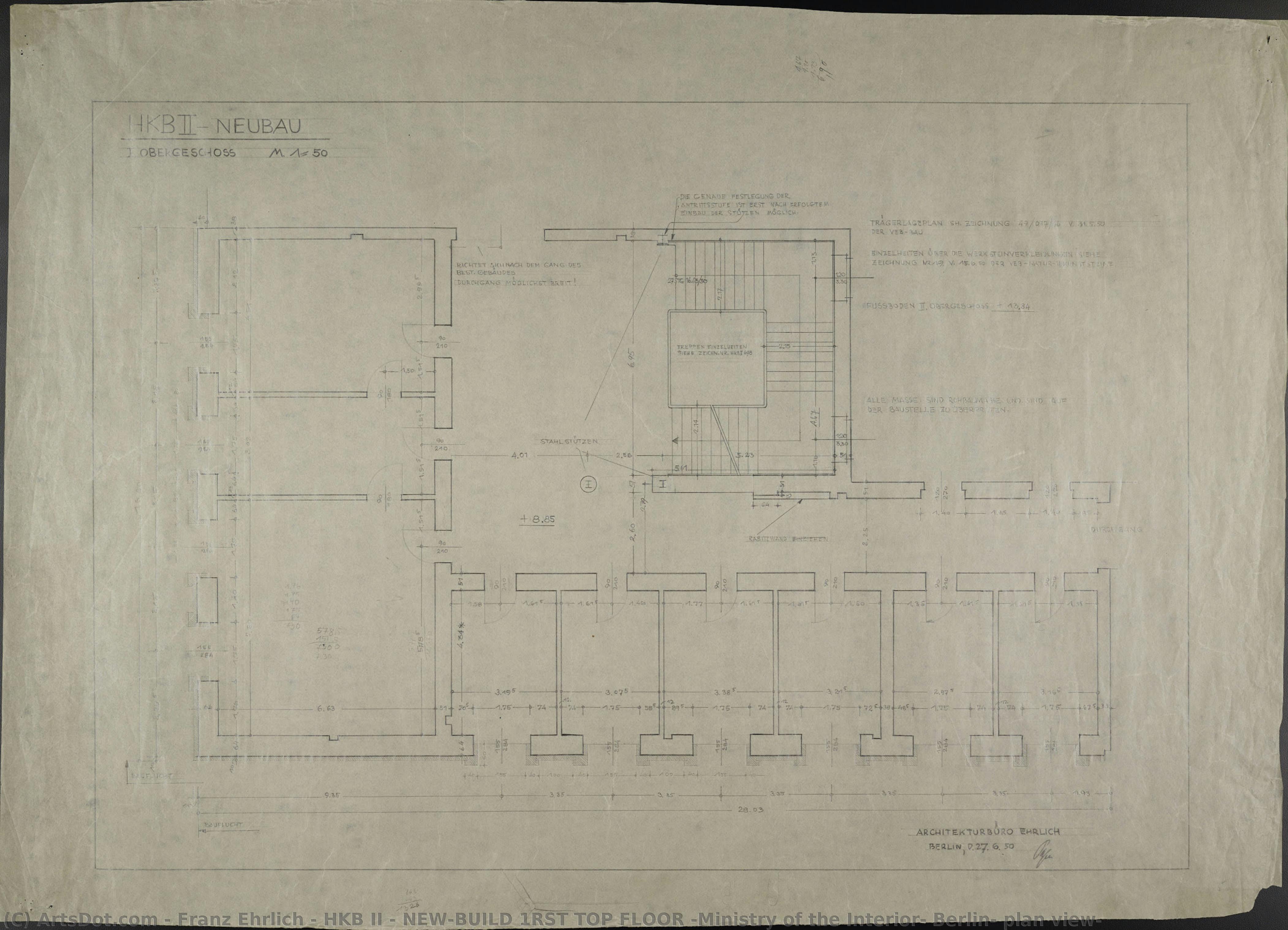 Hkb Ii - Nuevo Construcción Primer Piso (ministerio Del Interior, Berlín, Planta Baja) — Franz Ehrlich