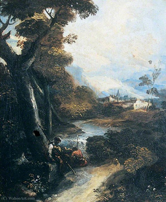 Landscape With Brigands Resting — Antonio Maria Marini