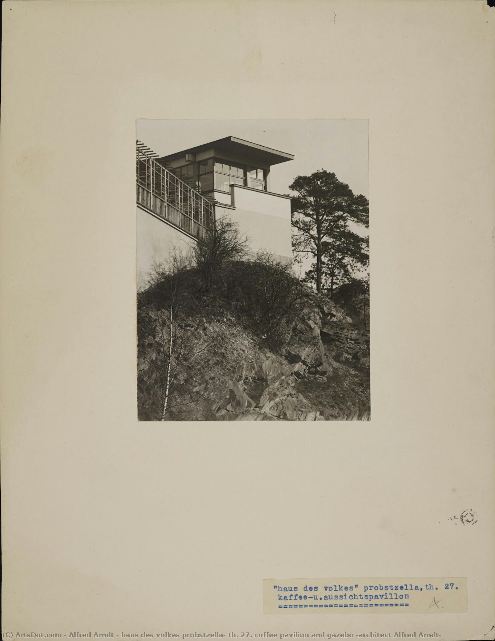 Haus Des Volkes Probstzella, Th. 27. Café Pavillon Und Gazebo (architekt Alfred Arndt) — Alfred Arndt