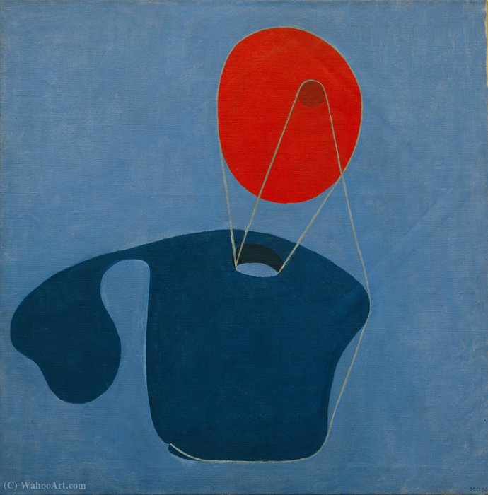 Red Head, Blue Body — Meret Oppenheim
