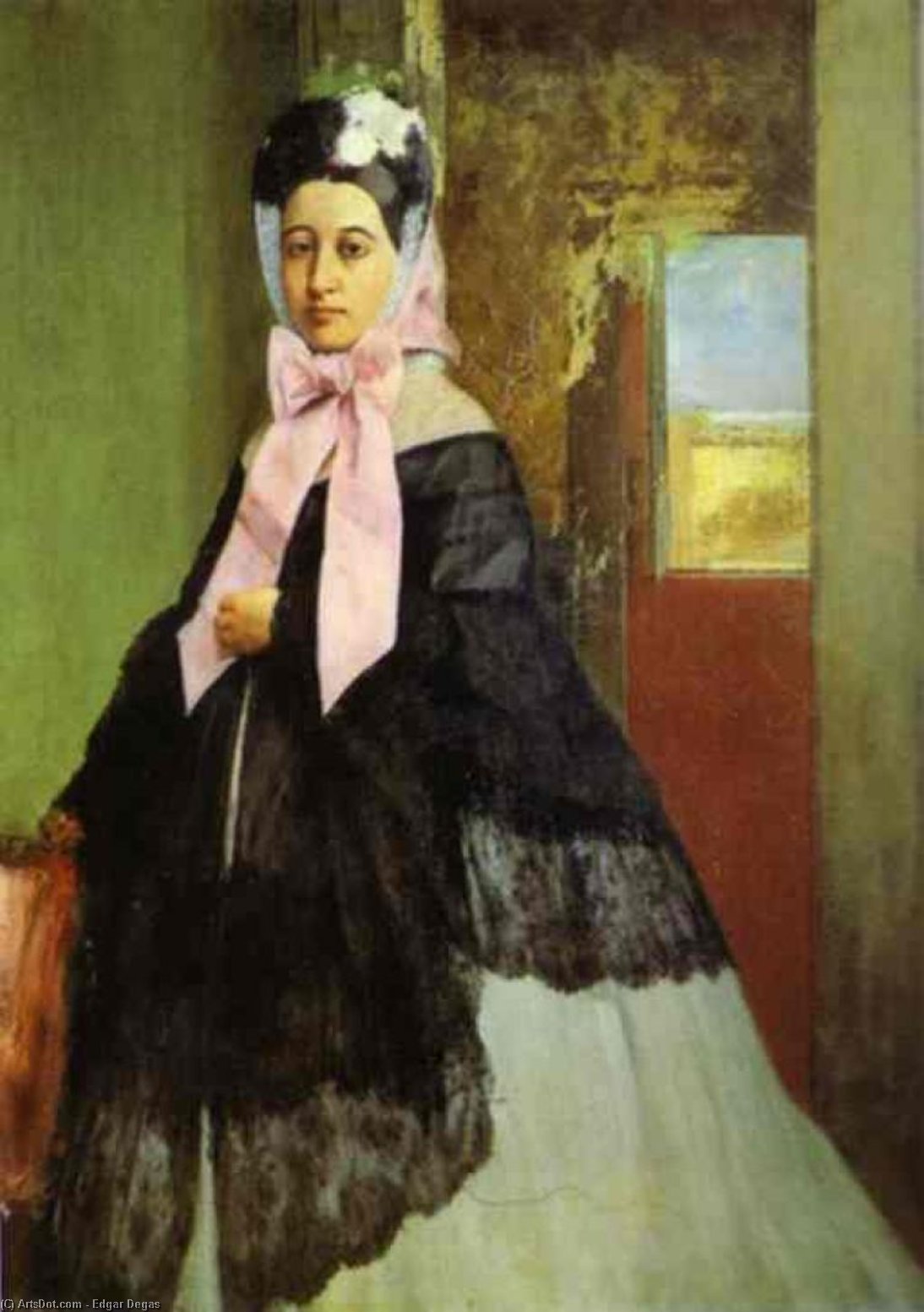 Portrait De Marguerite De Gas, Die Künstlerin Schwester — Hilaire-germain-edgar Degas