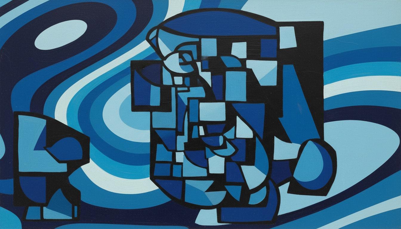 Azure Resonance: Homage To Fragmented Visions — Jacques Villedieu