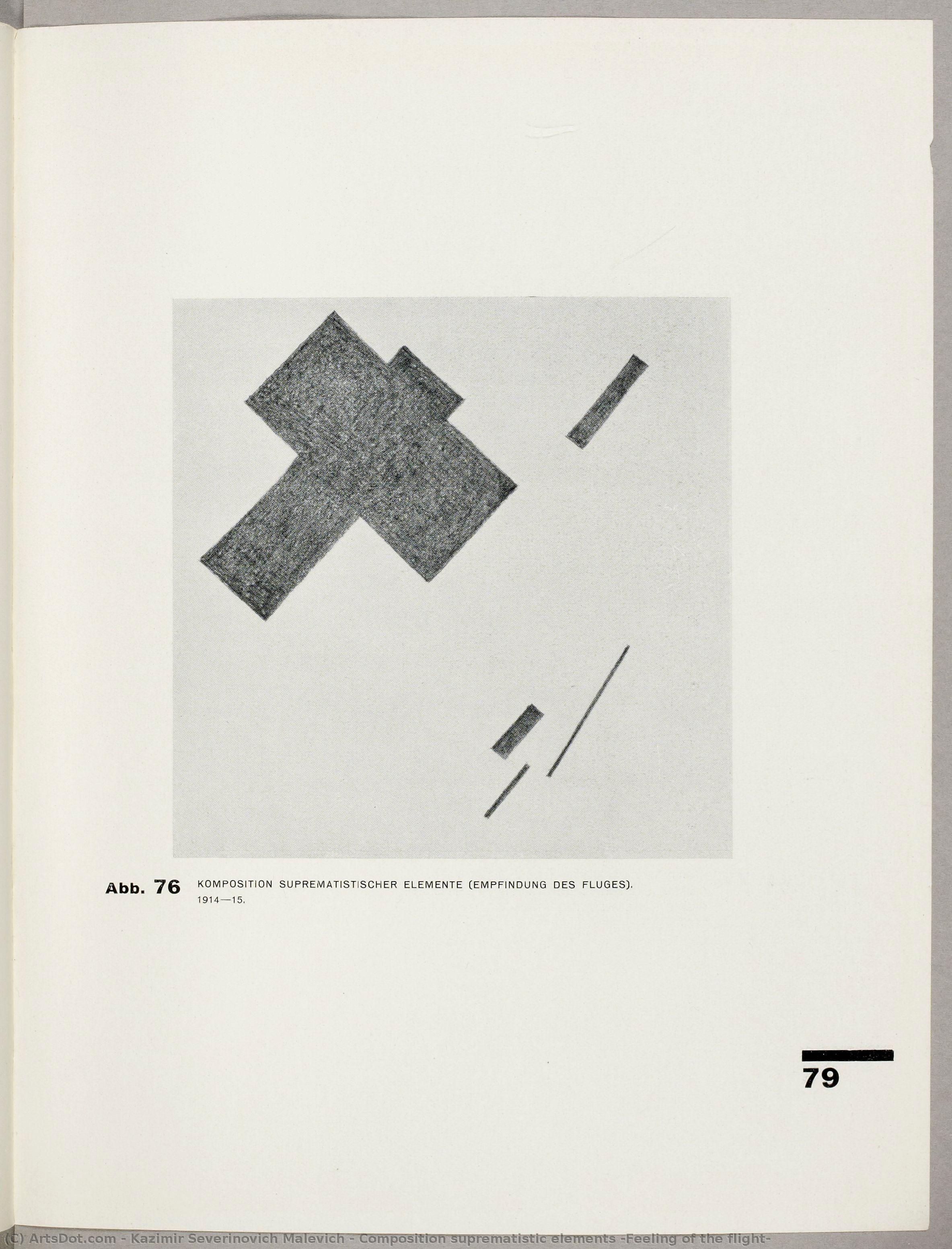Composition Suprematistic Elements (feeling Of The Flight) — Kazimir Malevich