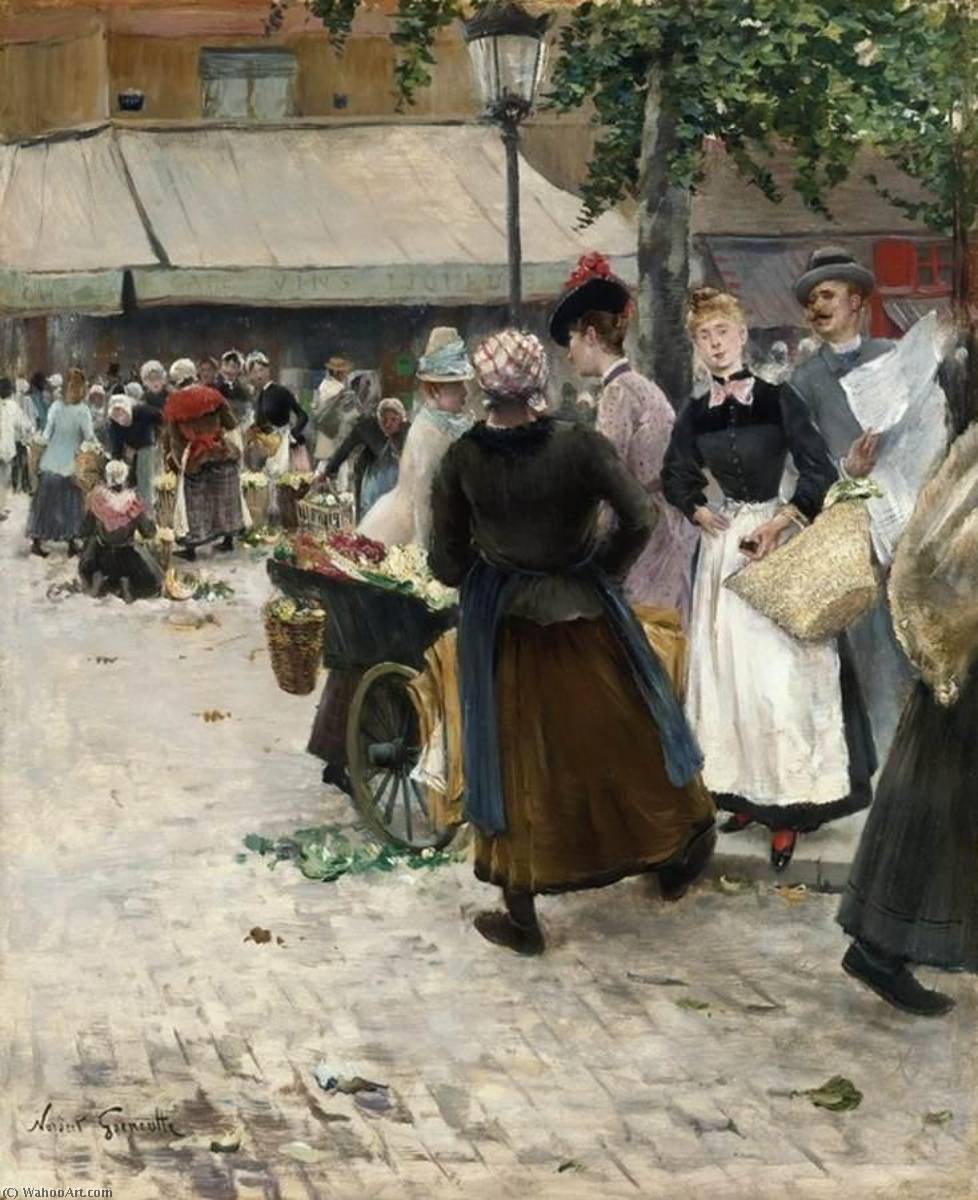 The Flower Market — Norbert Goeneutte