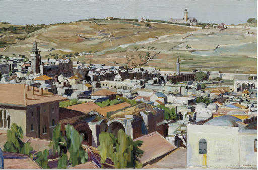 Jerusalem From Mount Olives — Henry Tonks