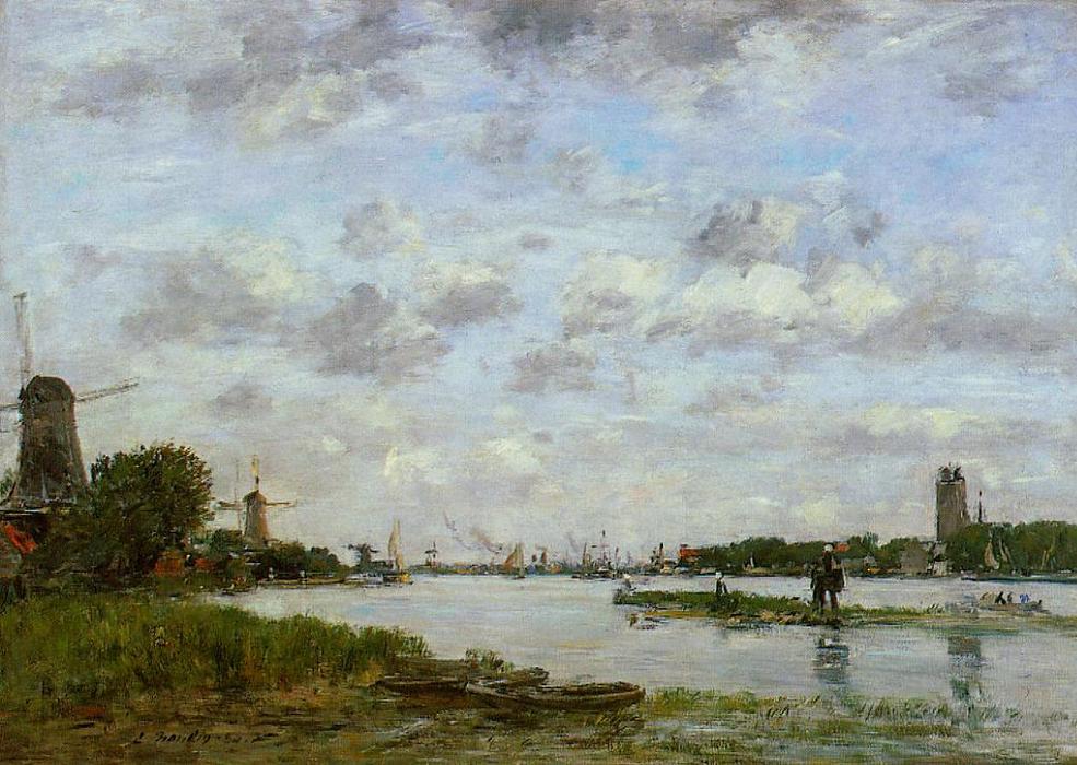 View Of Dordrecht — Eugène Louis Boudin