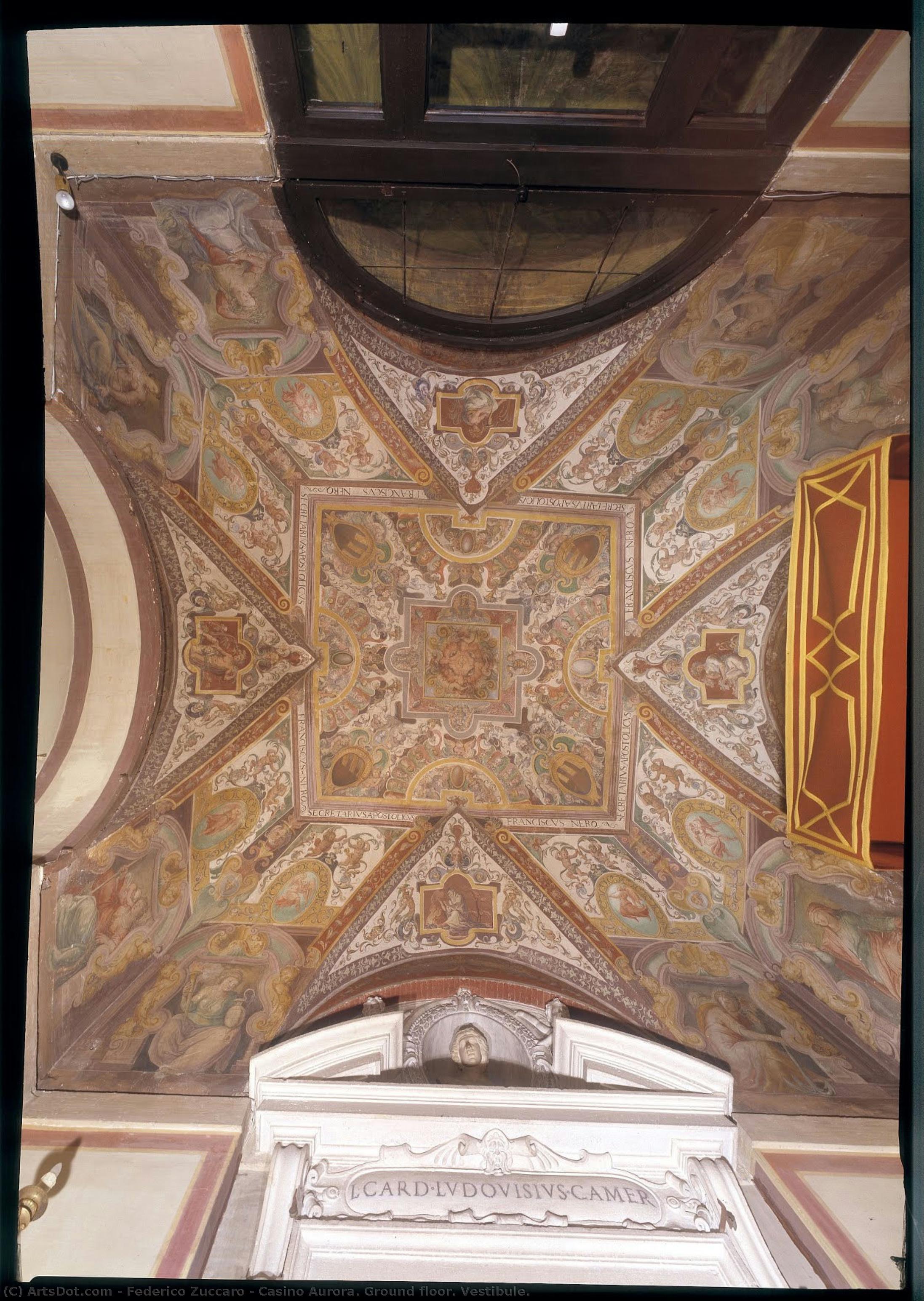 Casino Aurora. Ground Floor. Vestibule. — Federico Zuccaro