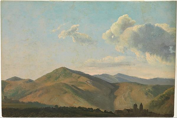 Mountainous Landscape At Vicovaro — Simon Joseph Alexandre Clément Denis