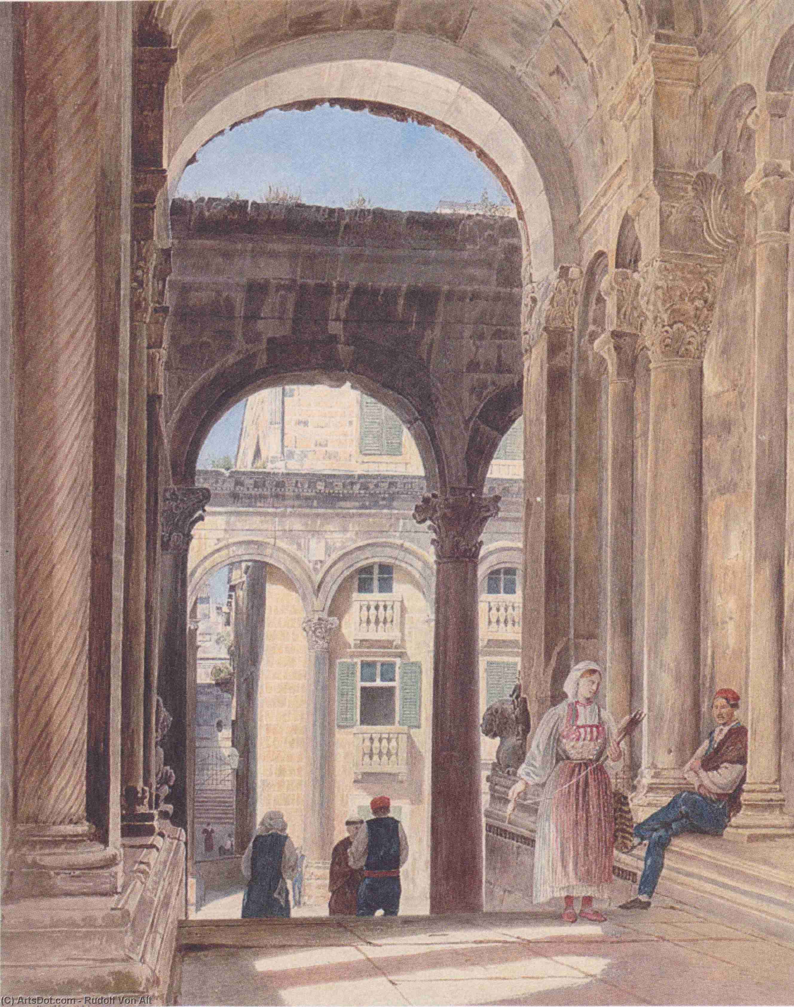Ruins Of Diocletian At Spalato — Rudolf Von Alt