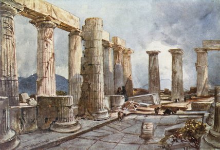 Interior Of The Temple Of Apollo At Bassae In Arcadia — John Fulleylove
