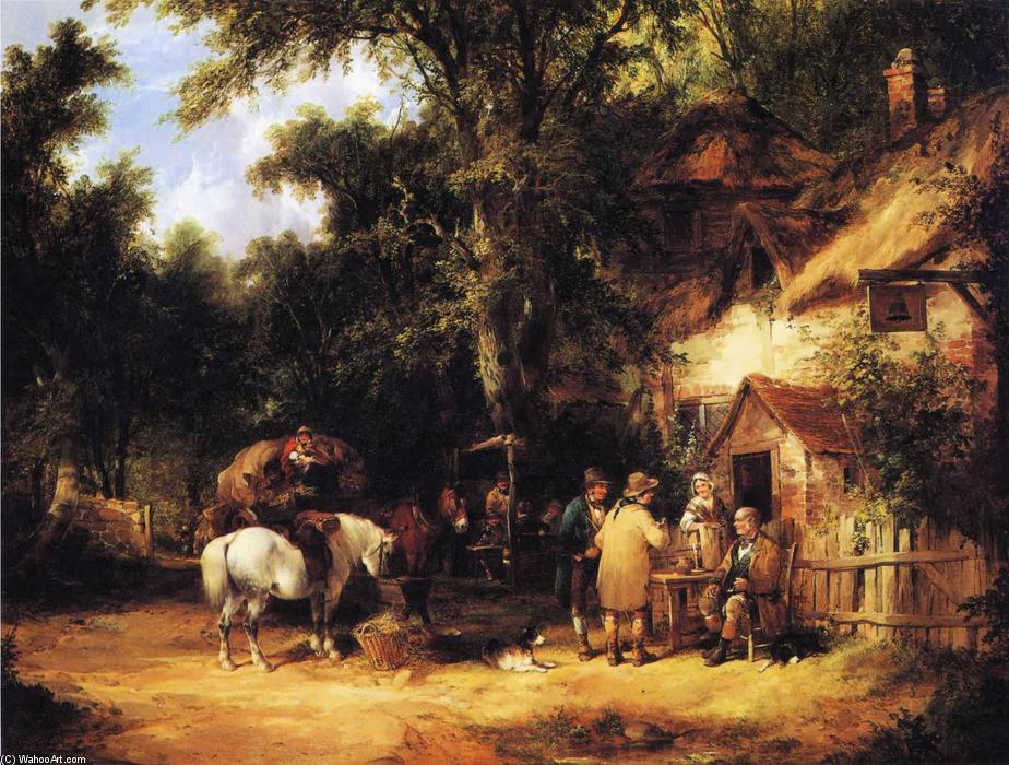 At The Bell Inn, Cadnam, New Forest — William Shayer Senior
