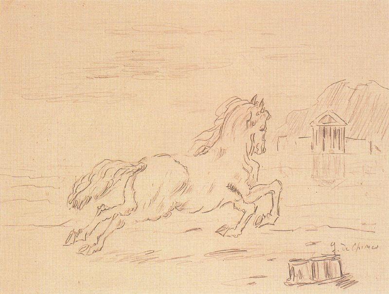 Horse On The Shore Of A Lake — Ђорђе Де Кирико