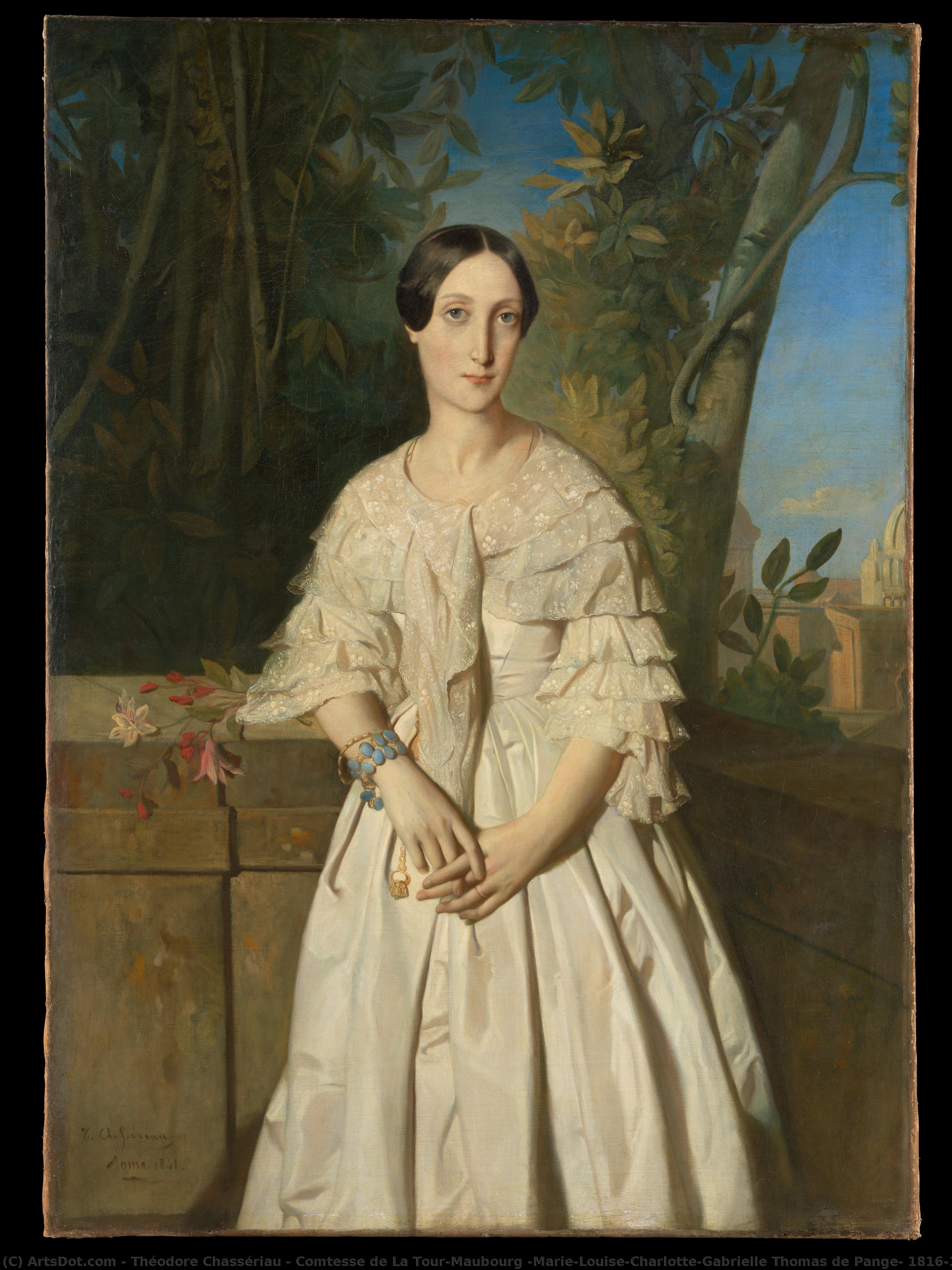 Gräfin De La Tour-maubourg (marie-louise-charlotte-gabrielle Thomas De Pange, 1816–1850) — Théodore Chassériau