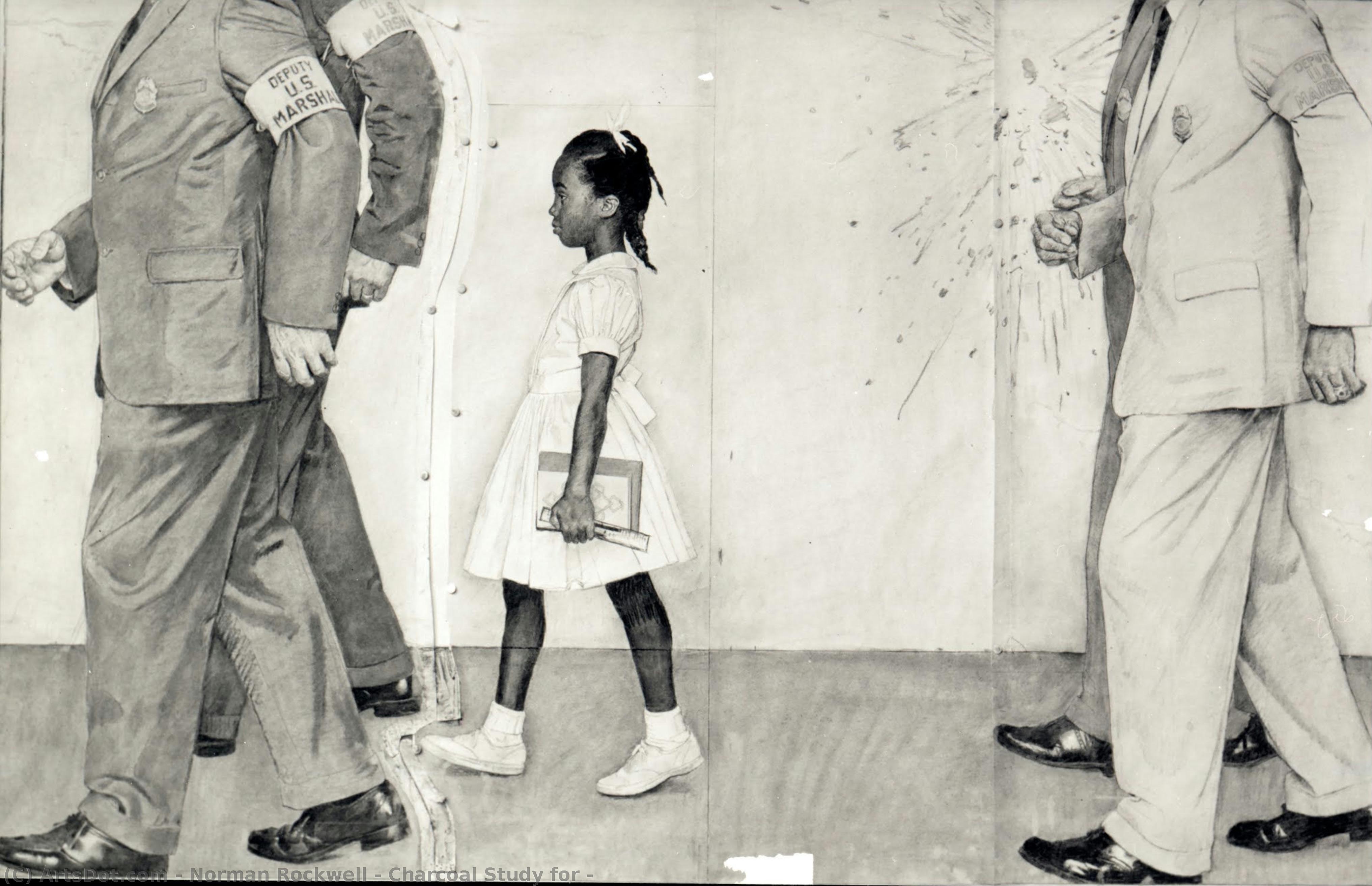 Charcoal Study For — Norman Rockwell