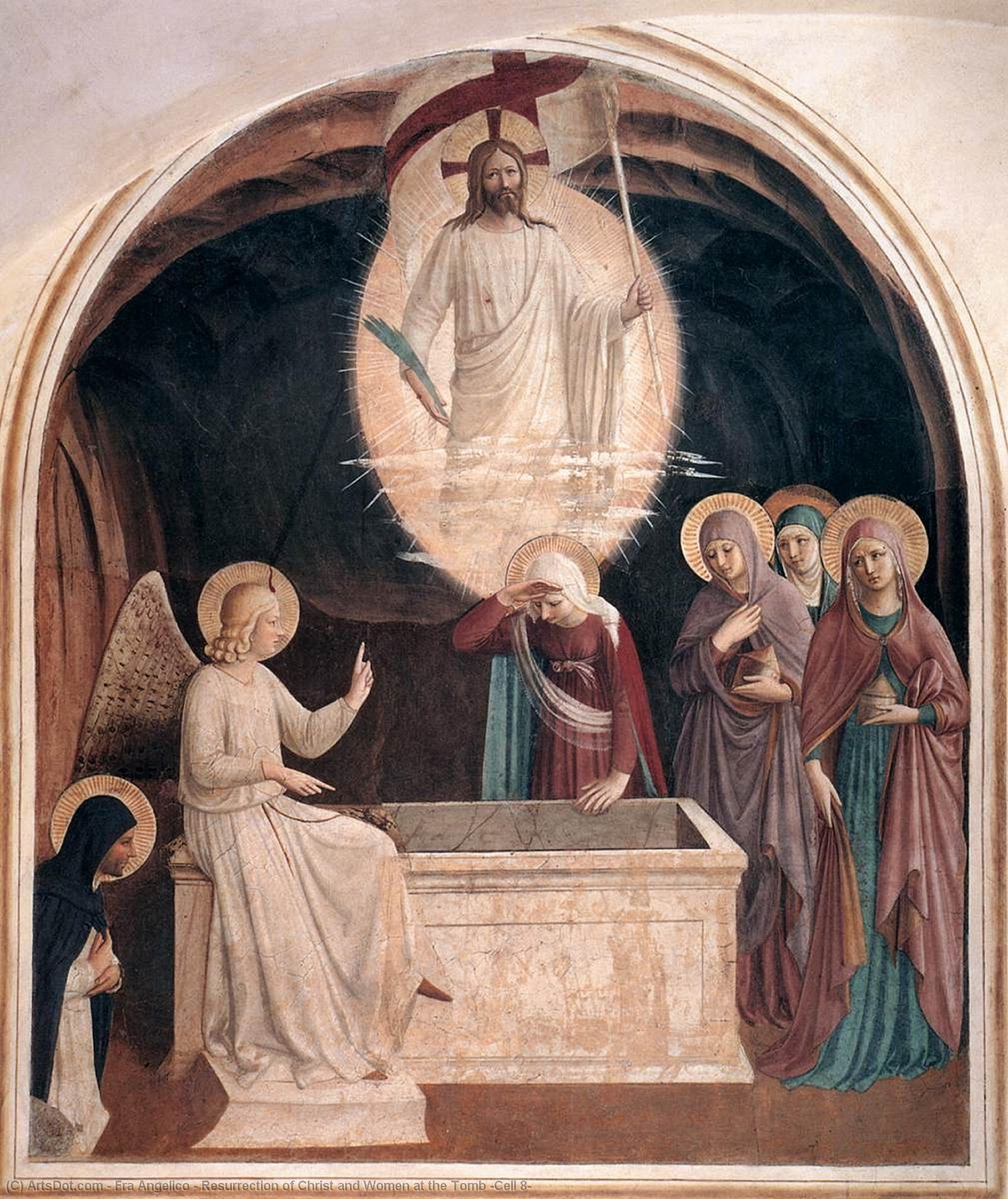 Resurrección De Cristo Y Las Mujeres En La Tumba (célula 8) — Fra Angelico