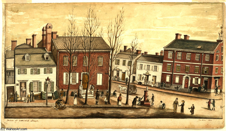 Corner Of Greenwich Street — Anne Marguerite Hyde De Neuville