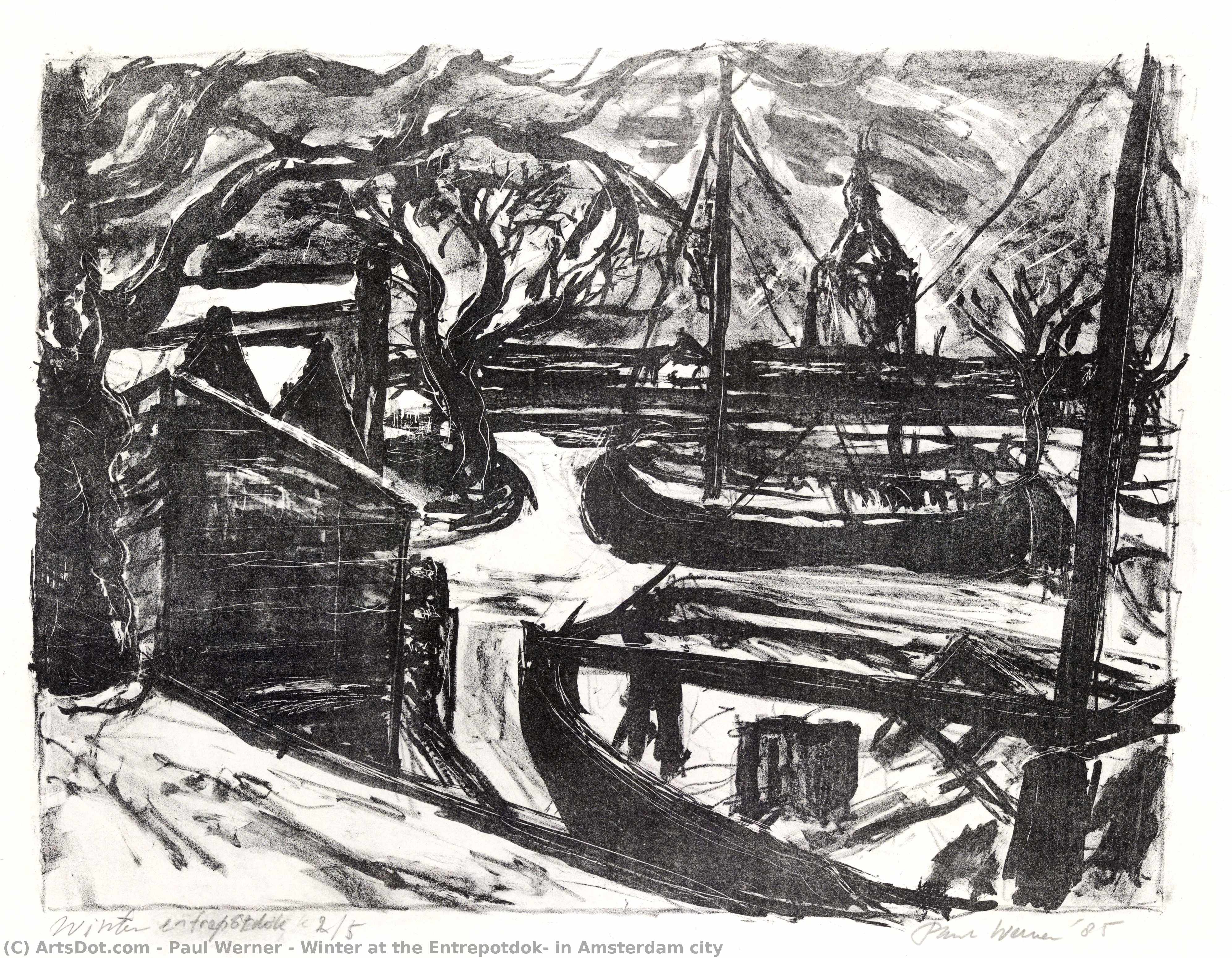Winter At The Entrepotdok, In Amsterdam City — Paul Werner