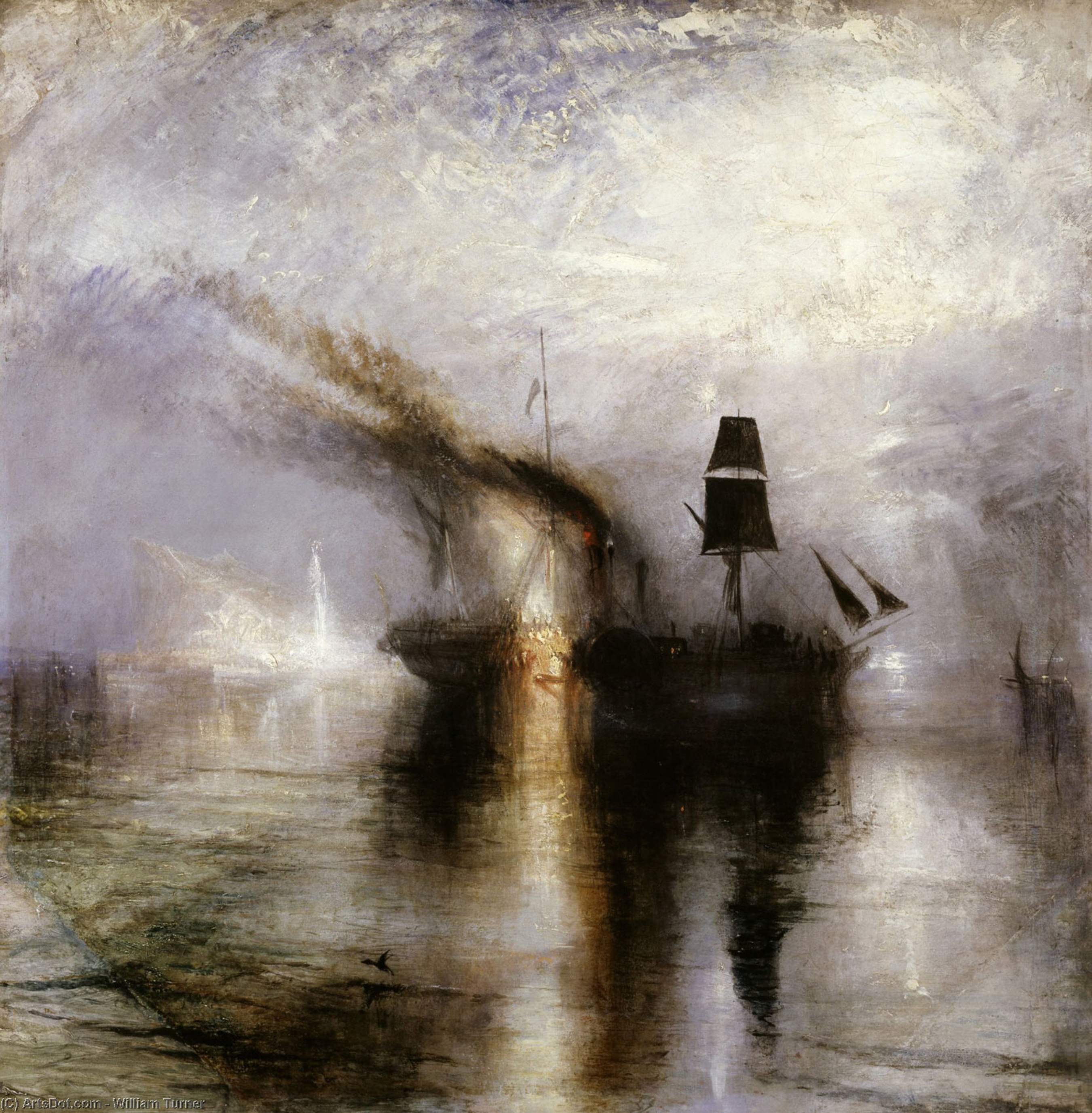 Schneesturm Friedensbestattung Auf See — Joseph Mallord William Turner