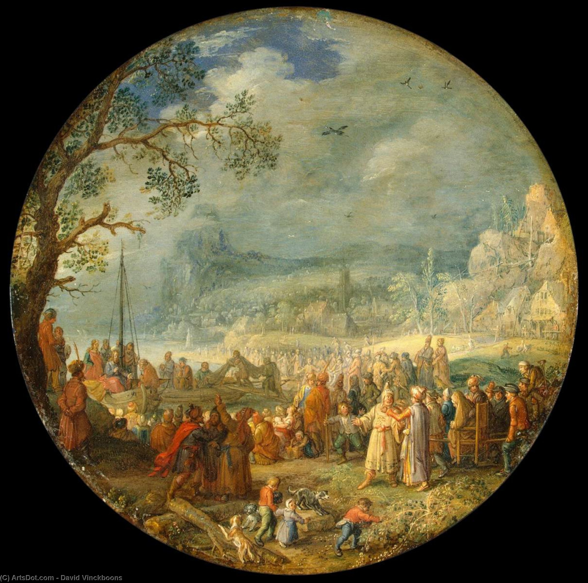 Sermón De Cristo En El Lago De Genesaret — David Vinckboons