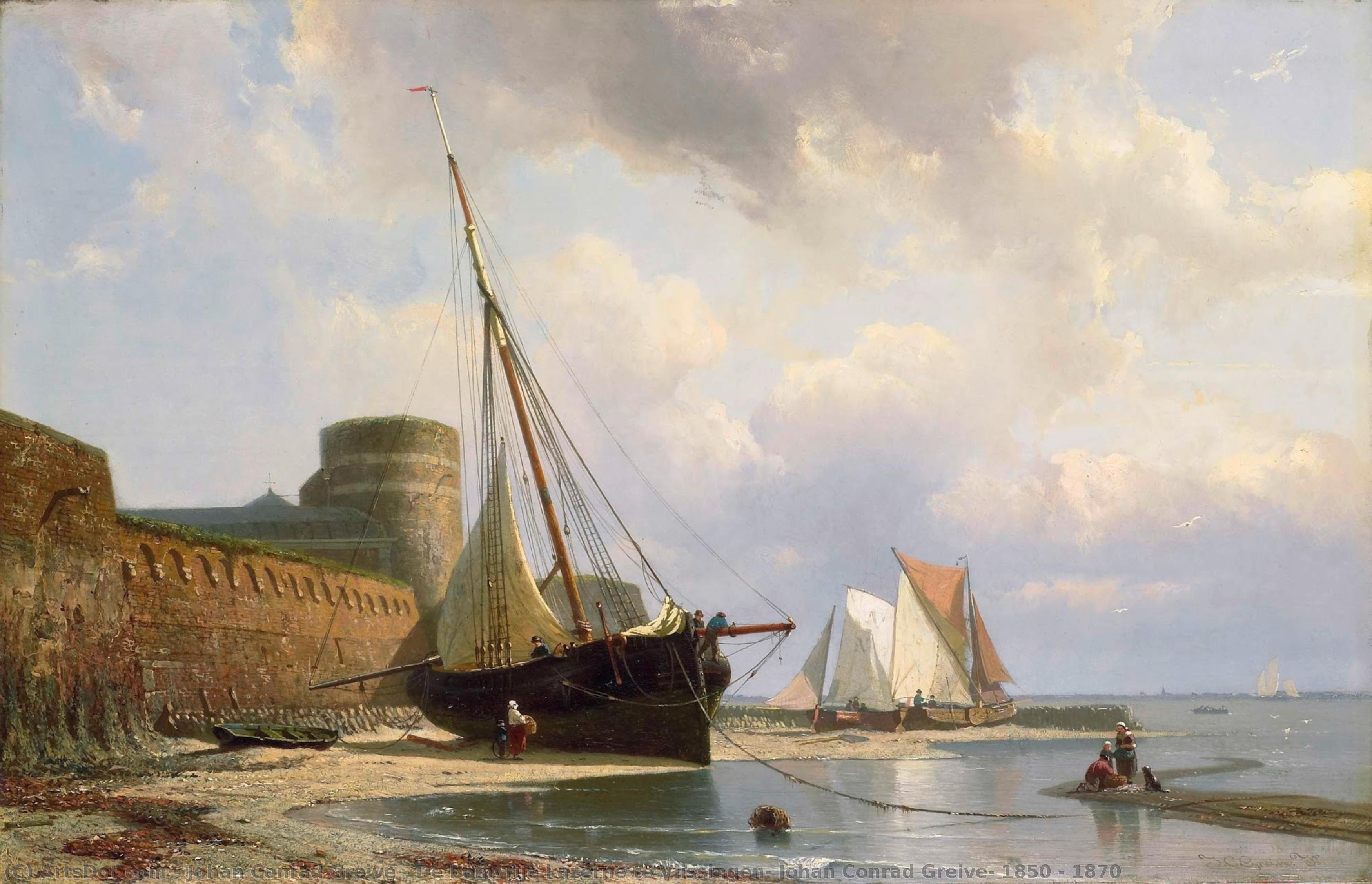 De Bomvrije Kazerne Te Vlissingen, Johan Conrad Greive, 1850 - 1870 — Johan Conrad Greive