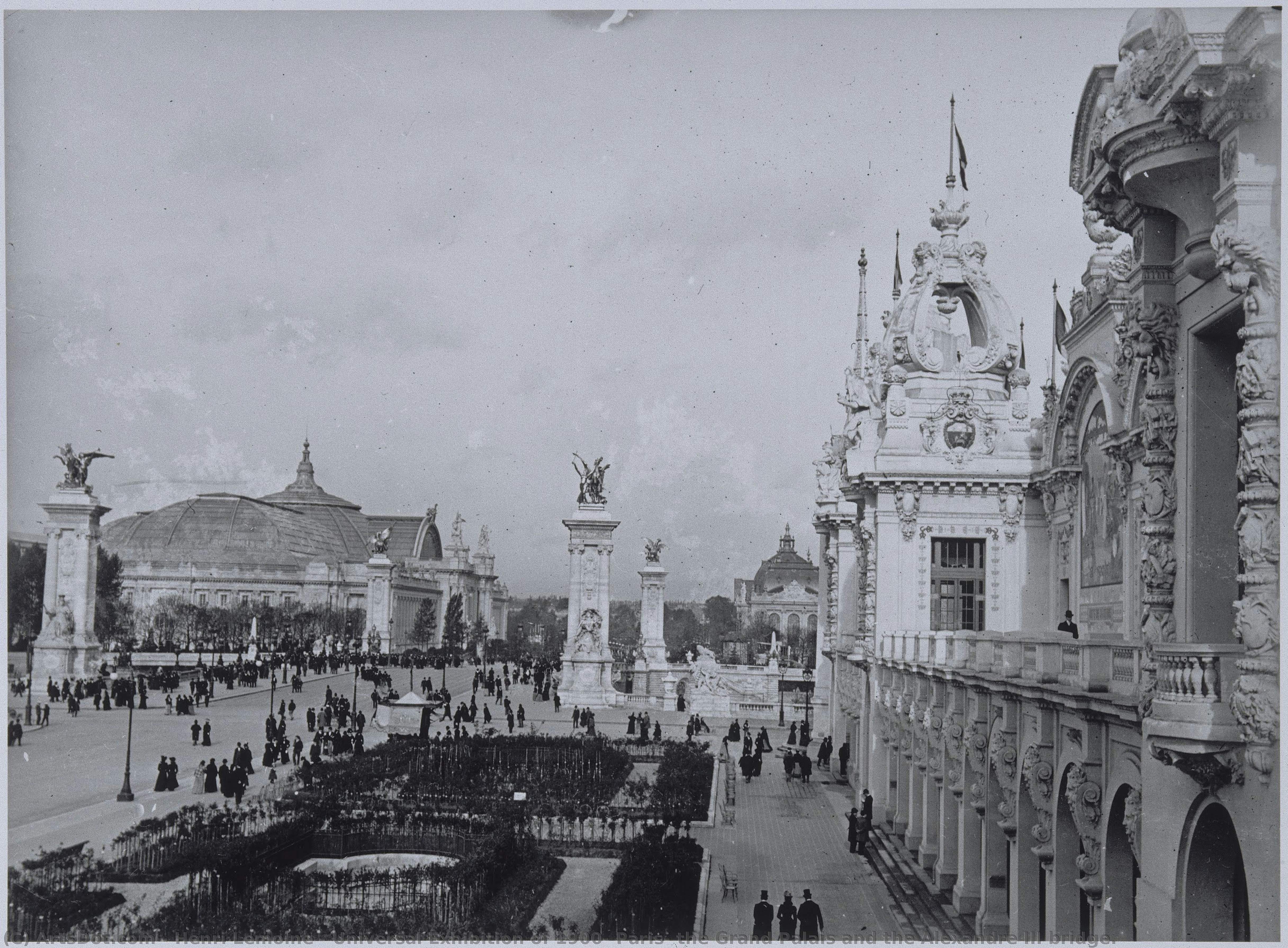 Universal Exhibition Of 1900, Paris: The Grand Palais And The Alexandre Iii Bridge. — Henri Lemoine