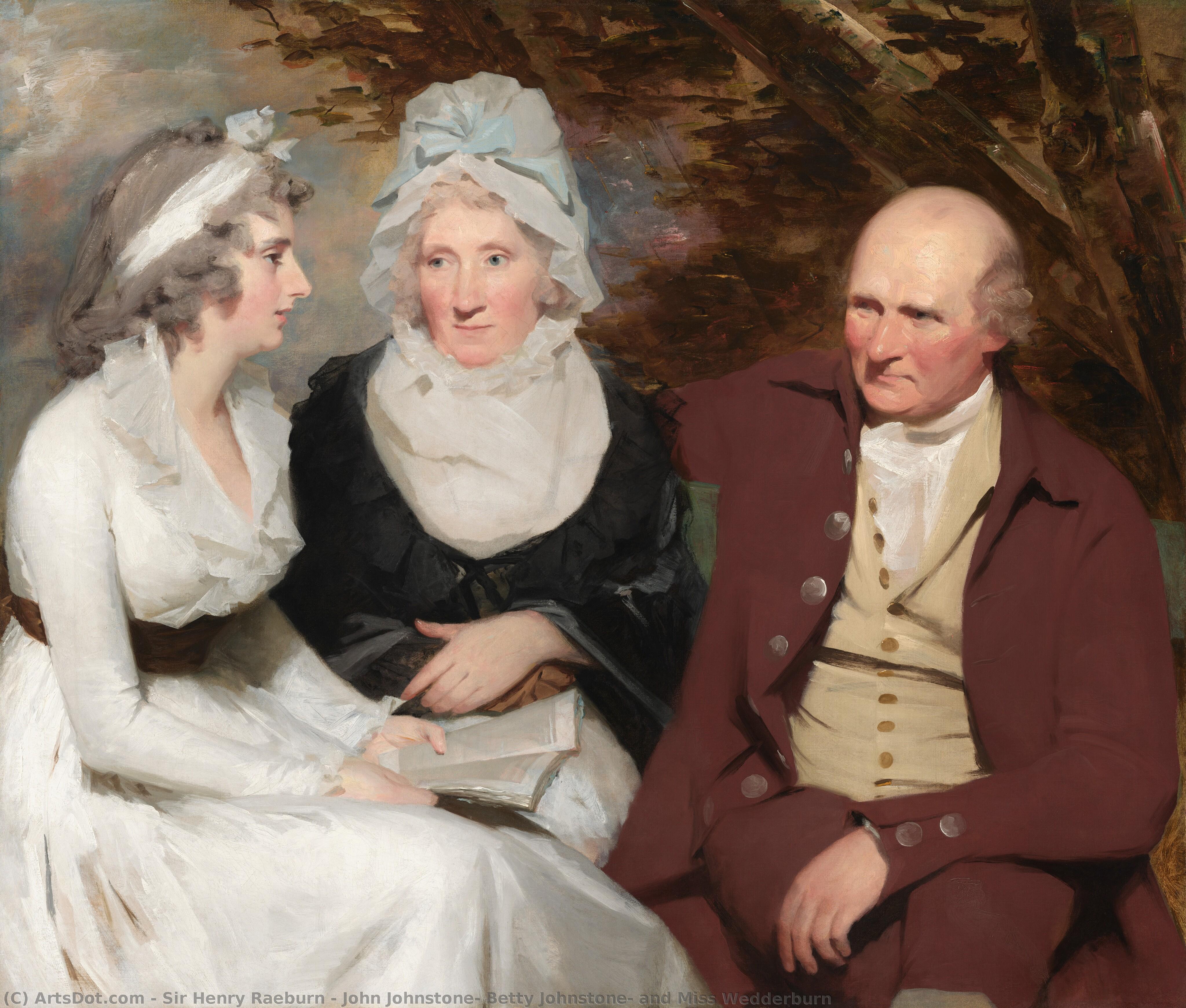 John Johnstone, Betty Johnstone, And Miss Wedderburn — Sir Henry Raeburn