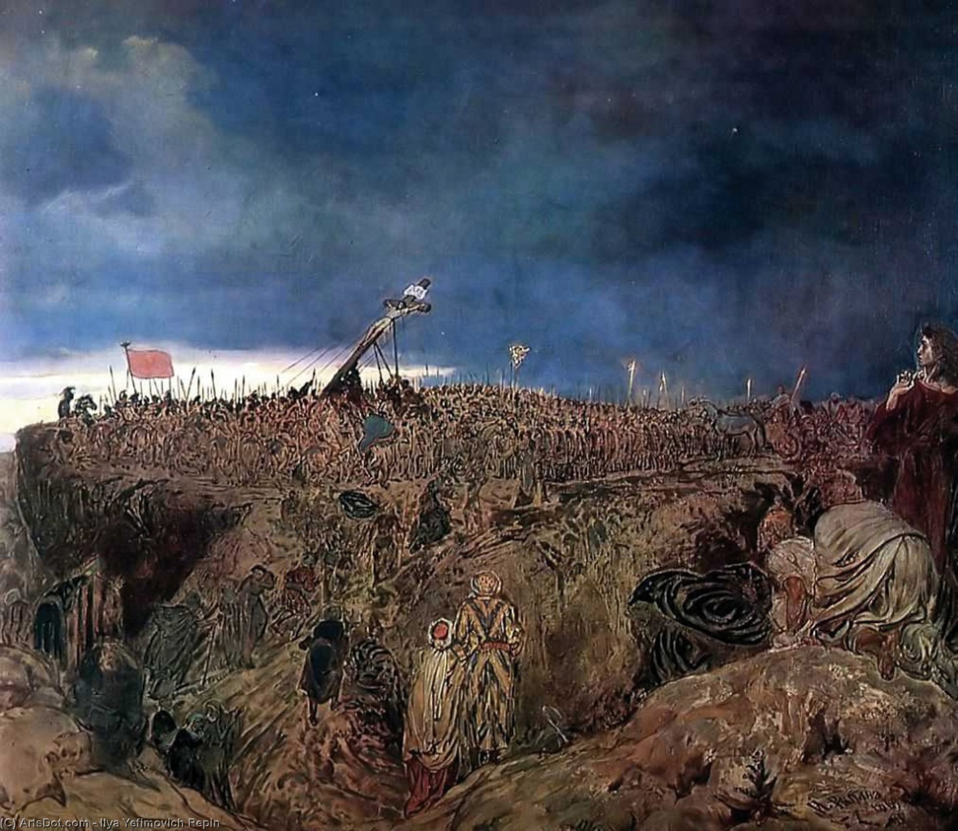 Calvary (crucifixion) (study) — イリヤ・エフモヴィチ・レピン