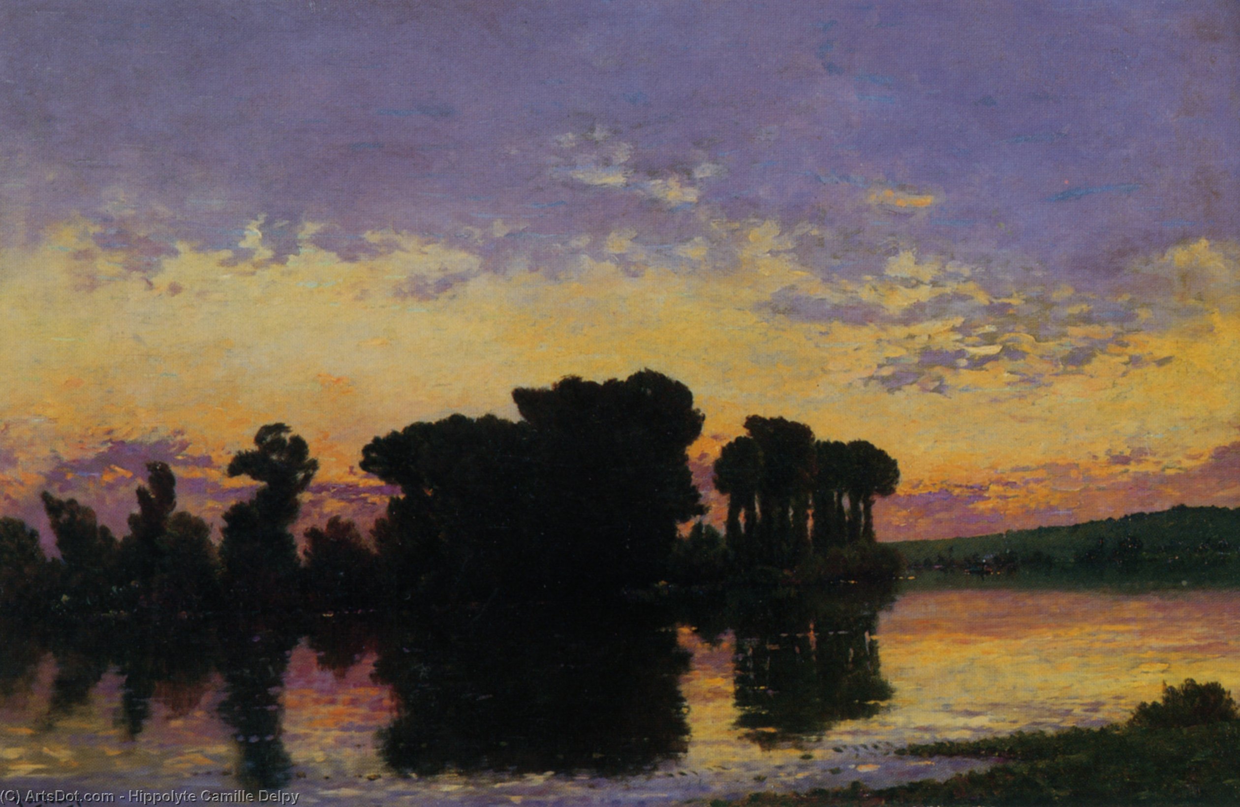 Sunset On The Seine — Ipolit Kamil Delpi