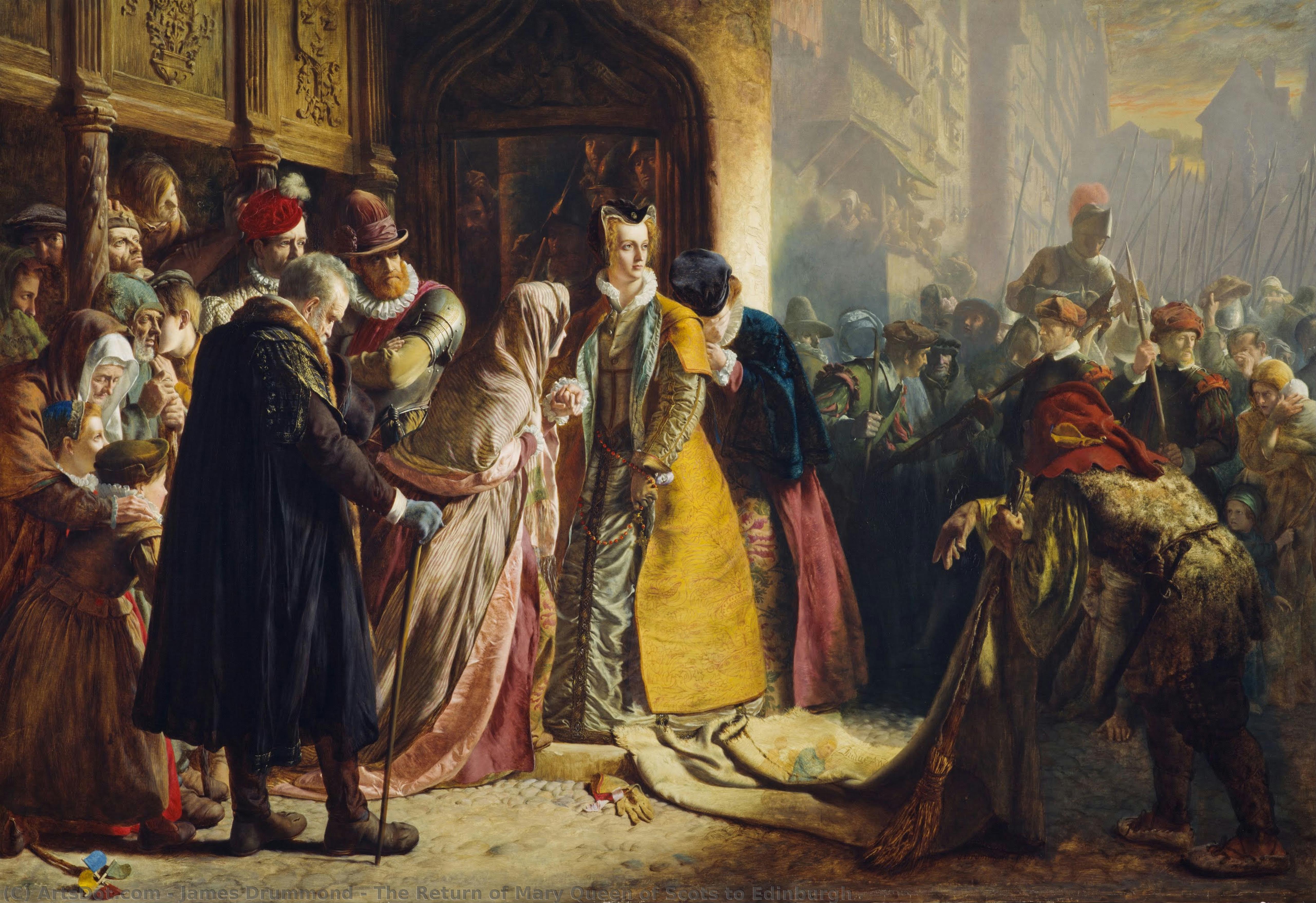 The Return Of Mary Queen Of Scots To Edinburgh — James Drummond