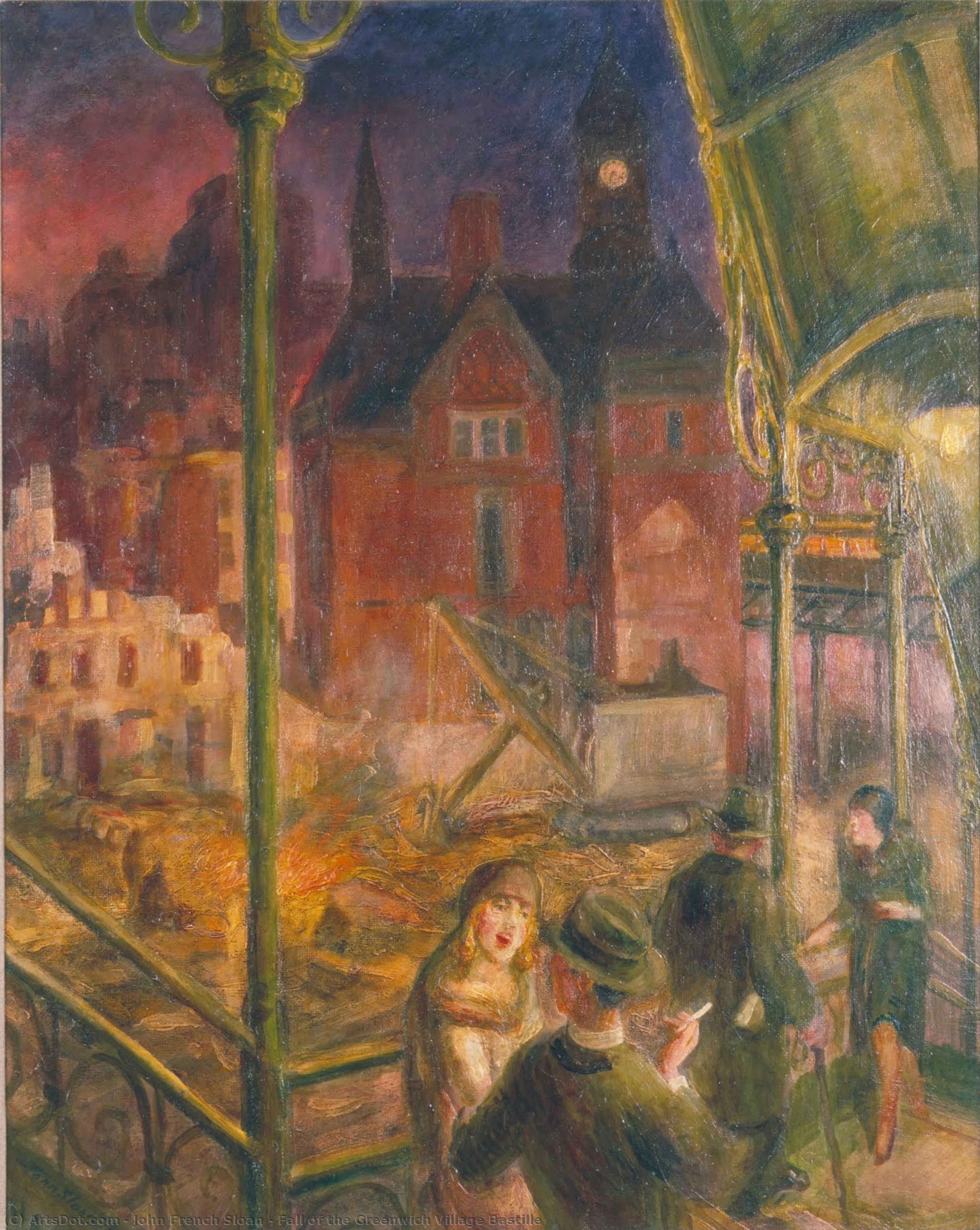 Fall Of The Greenwich Village Bastille — John French Sloan