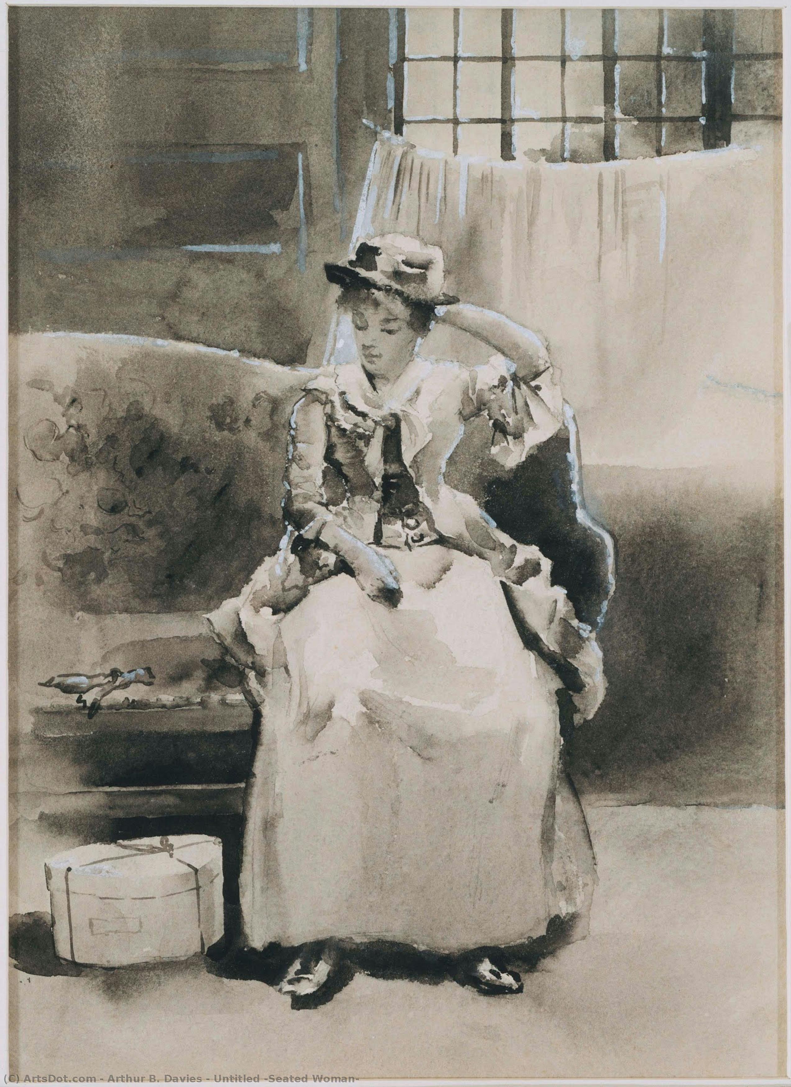 Untitled (seated Woman) — Arthur B. Davies
