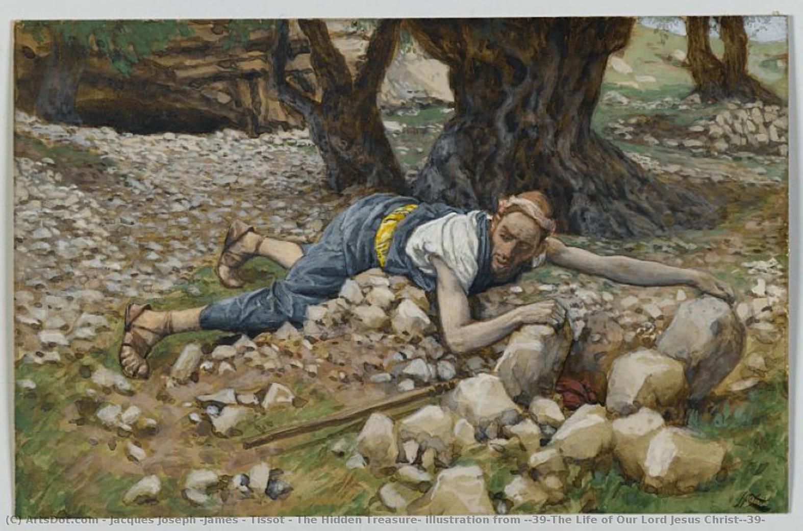 The Hidden Treasure, Illustration From 'the Life Of Our Lord Jesus Christ' — Jacques Joseph (james ) Tissot