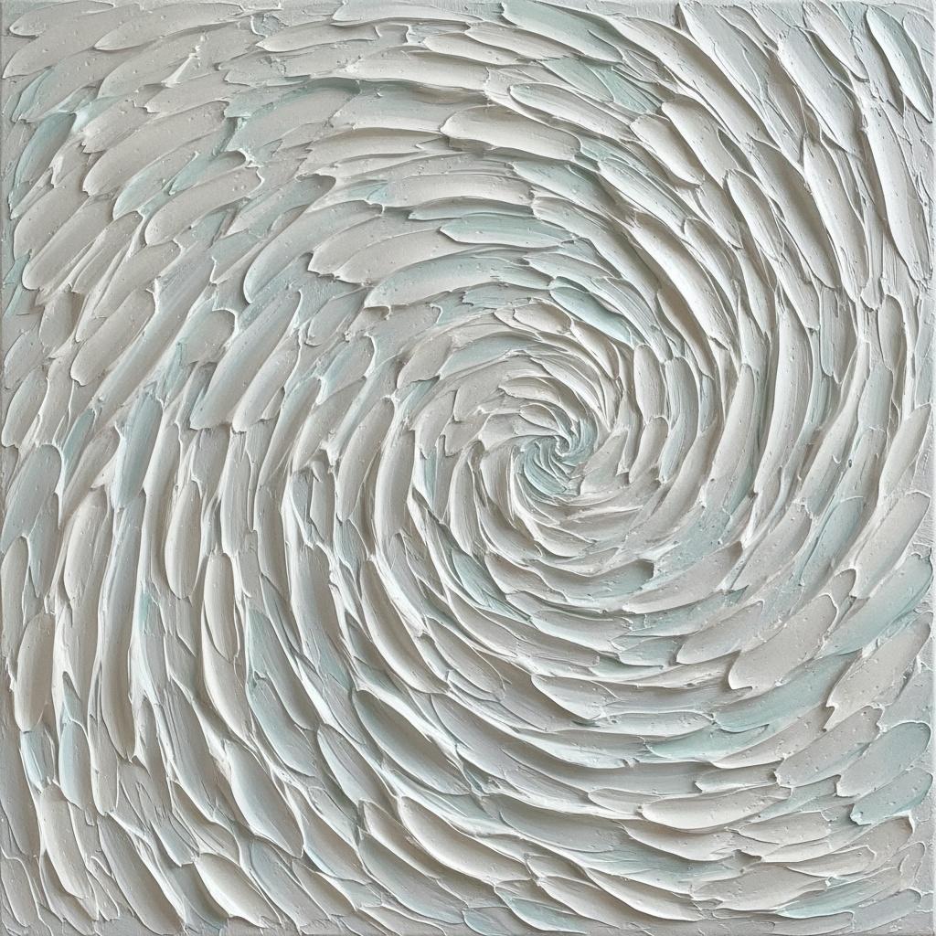 Ethereal Vortex In Sculptural White: A Singular Meditative Study Of Infinite Motion — David Moreau