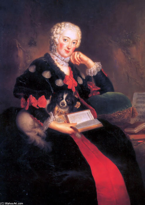 Countess Wilhelmine Von Brandenburg Bayreuth — Antoine Pesne