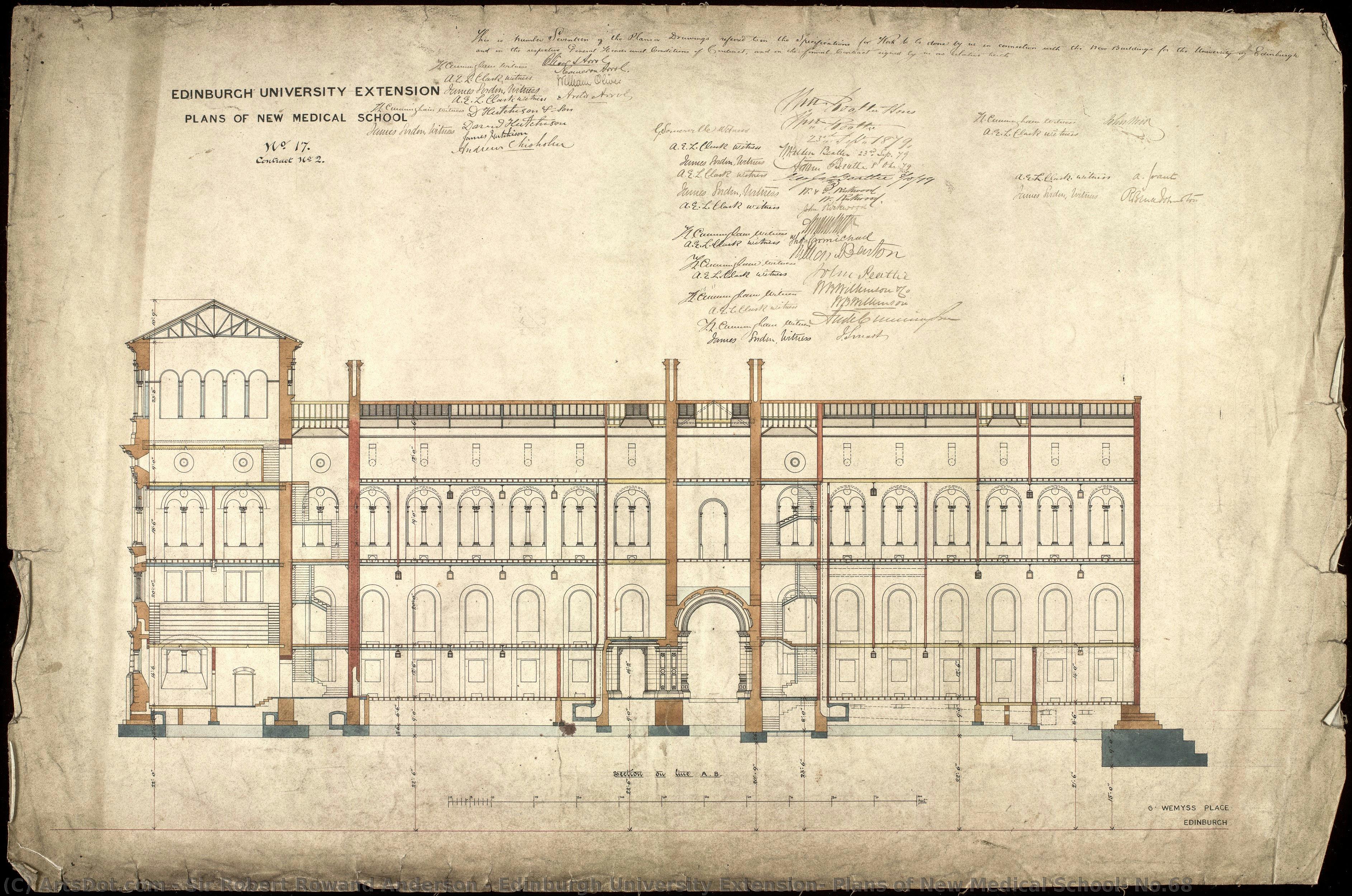 Edinburgh University Extension, Plans Of New Medical School, No.68 — Sir Robert Rowand Anderson