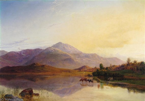 Highland Lake Scene — Джордж Стэнфилд Уолтерс