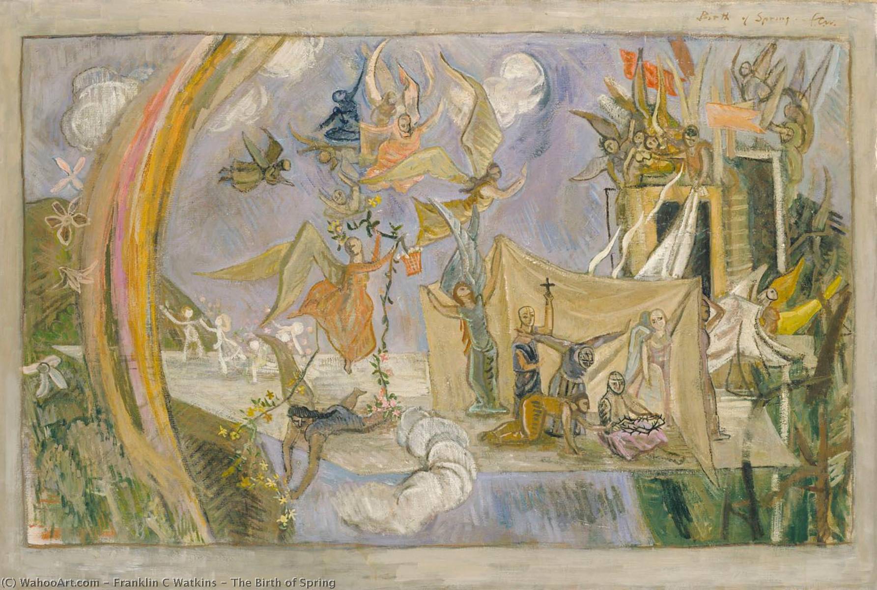 The Birth Of Spring — Franklin C Watkins